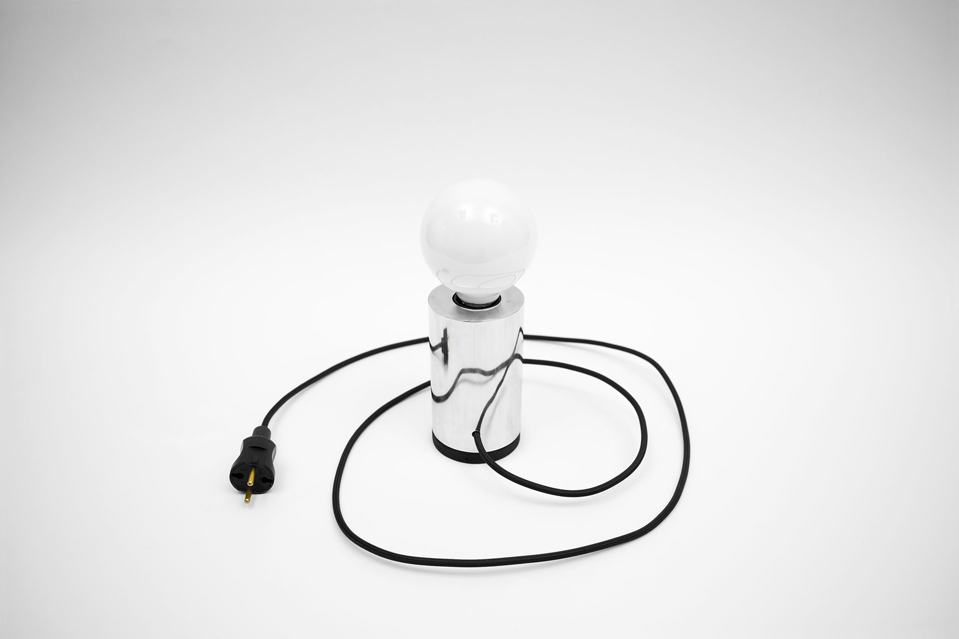 Cool aluminum table lamp with magic touch dimmer inspired by scandinavian minimalist style
